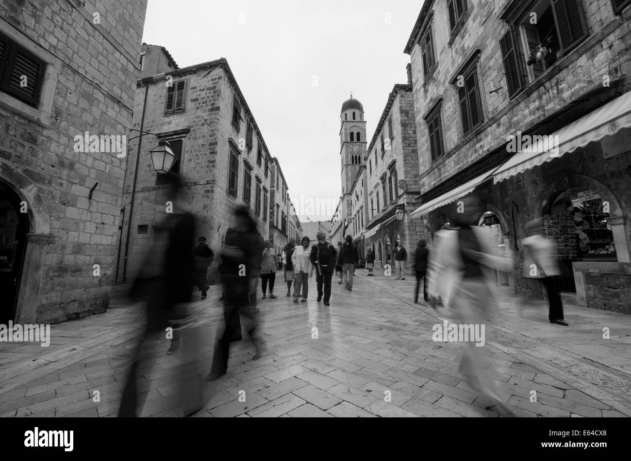 Busy street long exposure Black and White Stock Photos & Images - Alamy