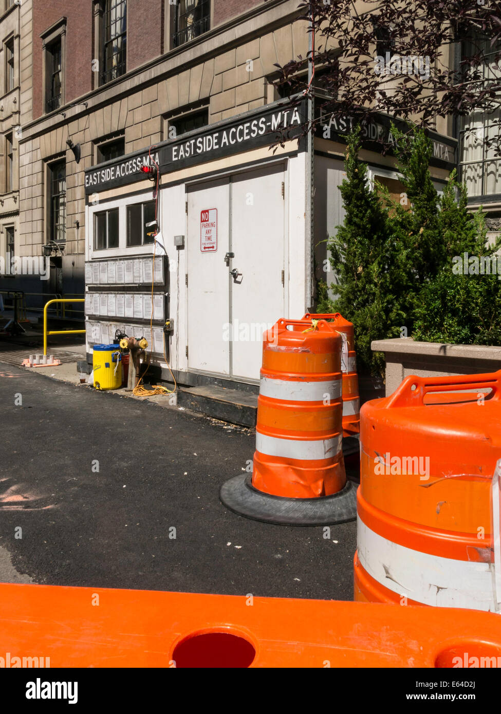 Eastside Construction Project, Park Avenue at 37th Street, NYC, USA Stock Photo