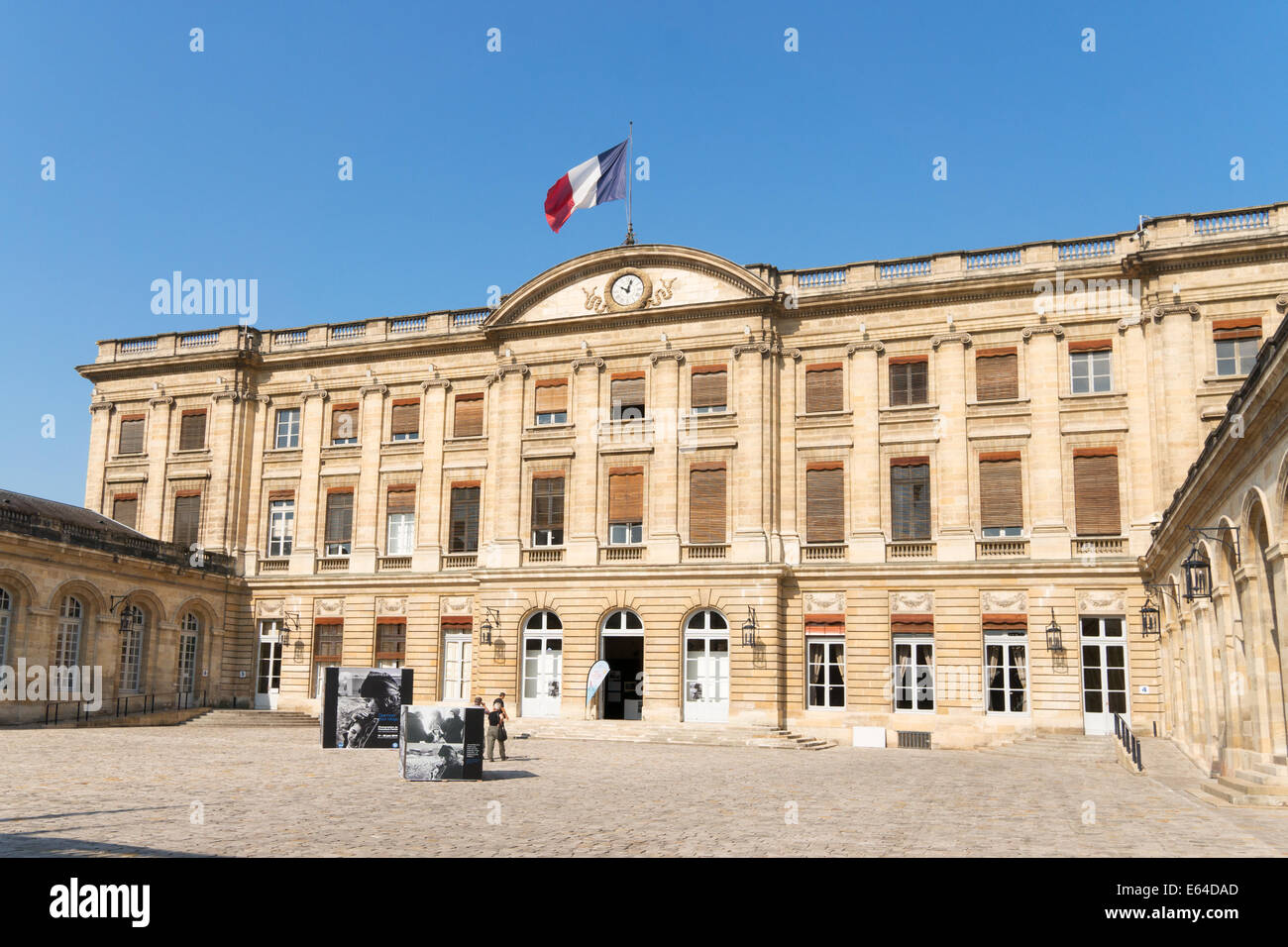 The city hall or Hotel de Ville, Bordeaux,  Gironde, France, Europe Stock Photo