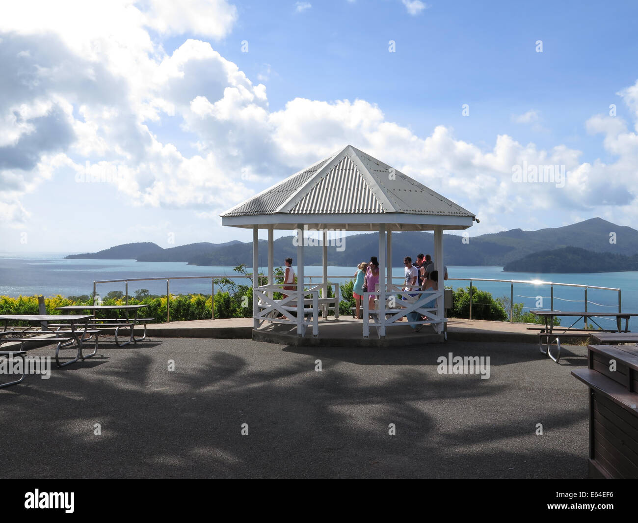 One Tree Hill, at Hamilton Island in the Whitsunday Islands, Australia. Stock Photo