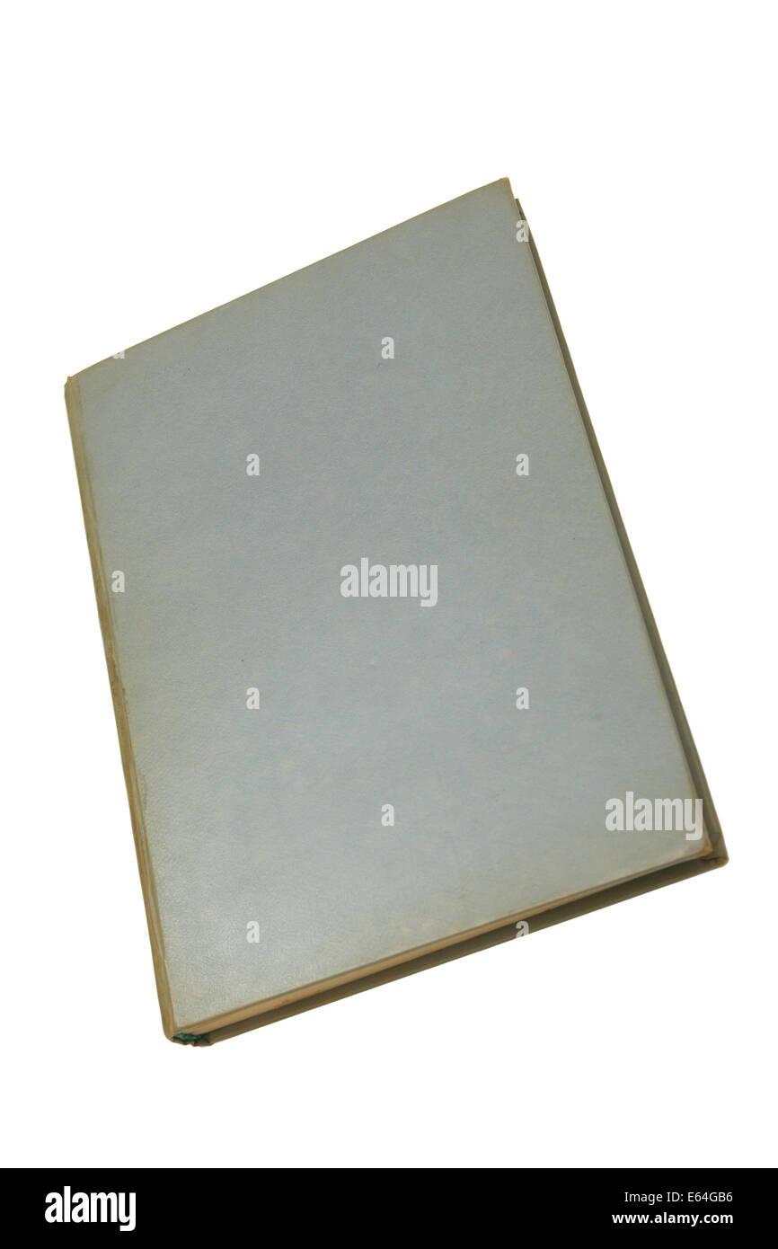 Hard-cover book isolated over white background Stock Photo