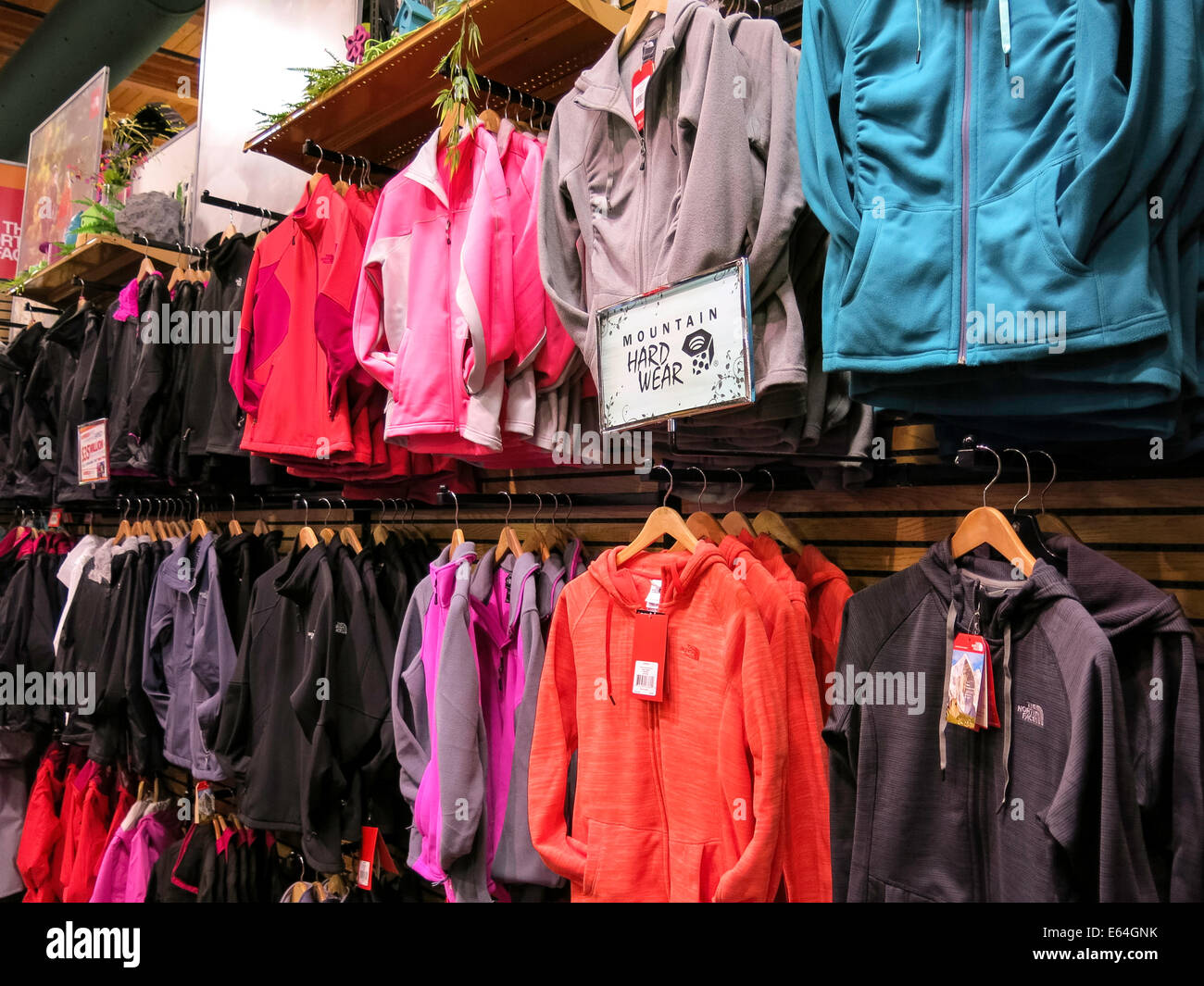Jacket Display, Scheels Sporting Goods Store, Great Falls, Montana, USA  Stock Photo - Alamy
