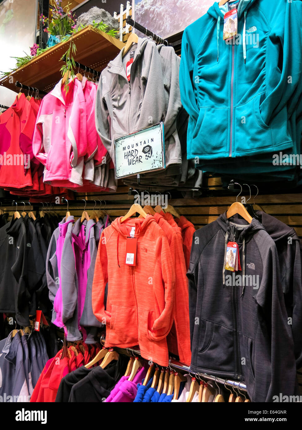 Store display of jackets hi-res stock photography and images - Alamy