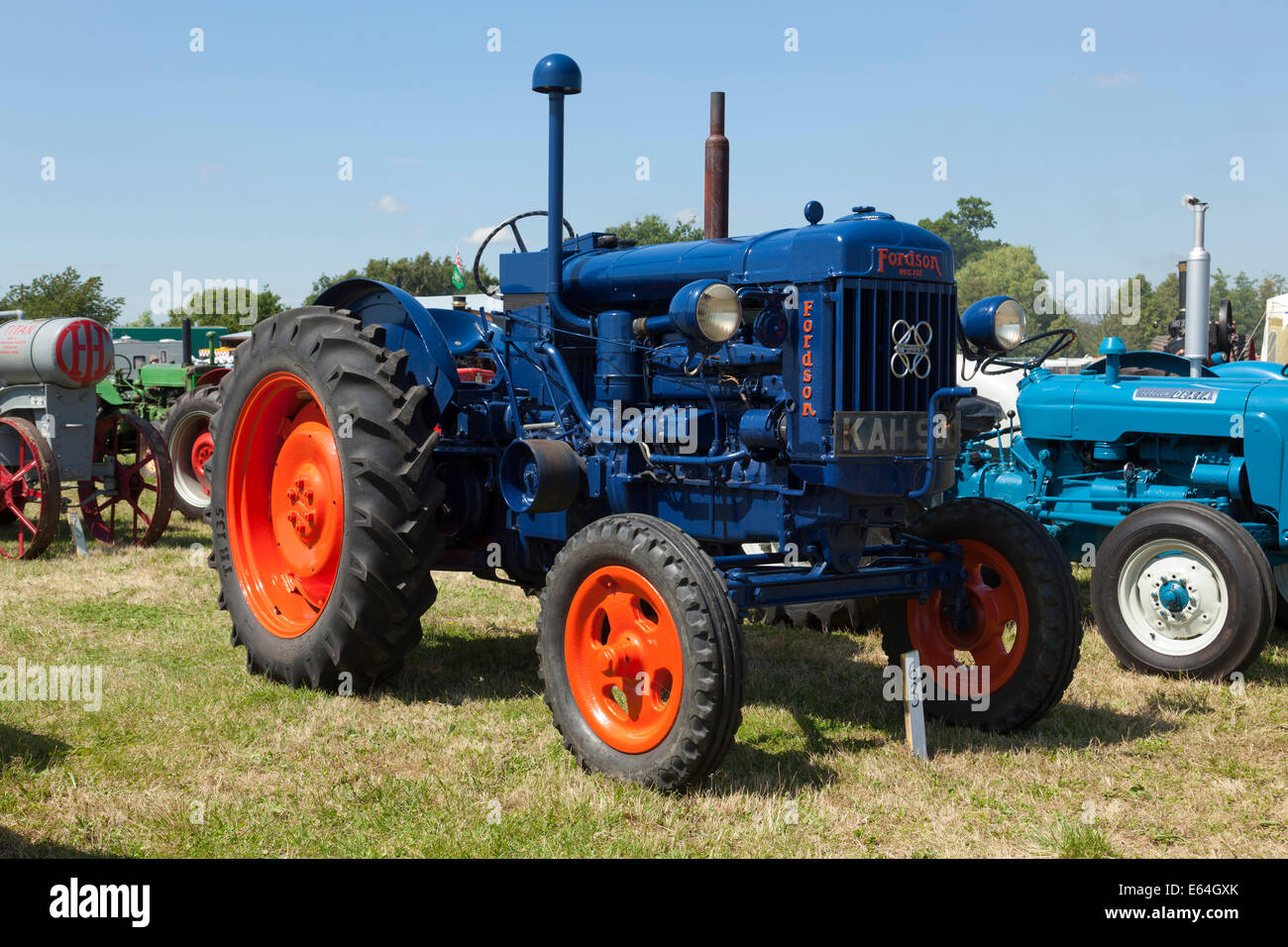 Fordson Major tractor on display at a country fair show Stock Photo