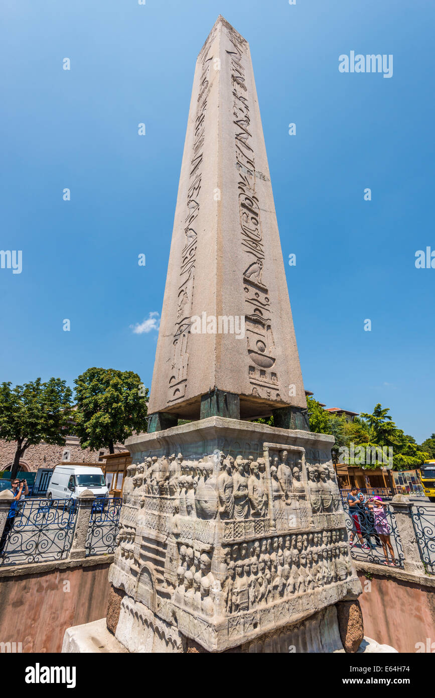 The Ancient Obelisk Of Theodosius In The Sultanahmet District Of ...