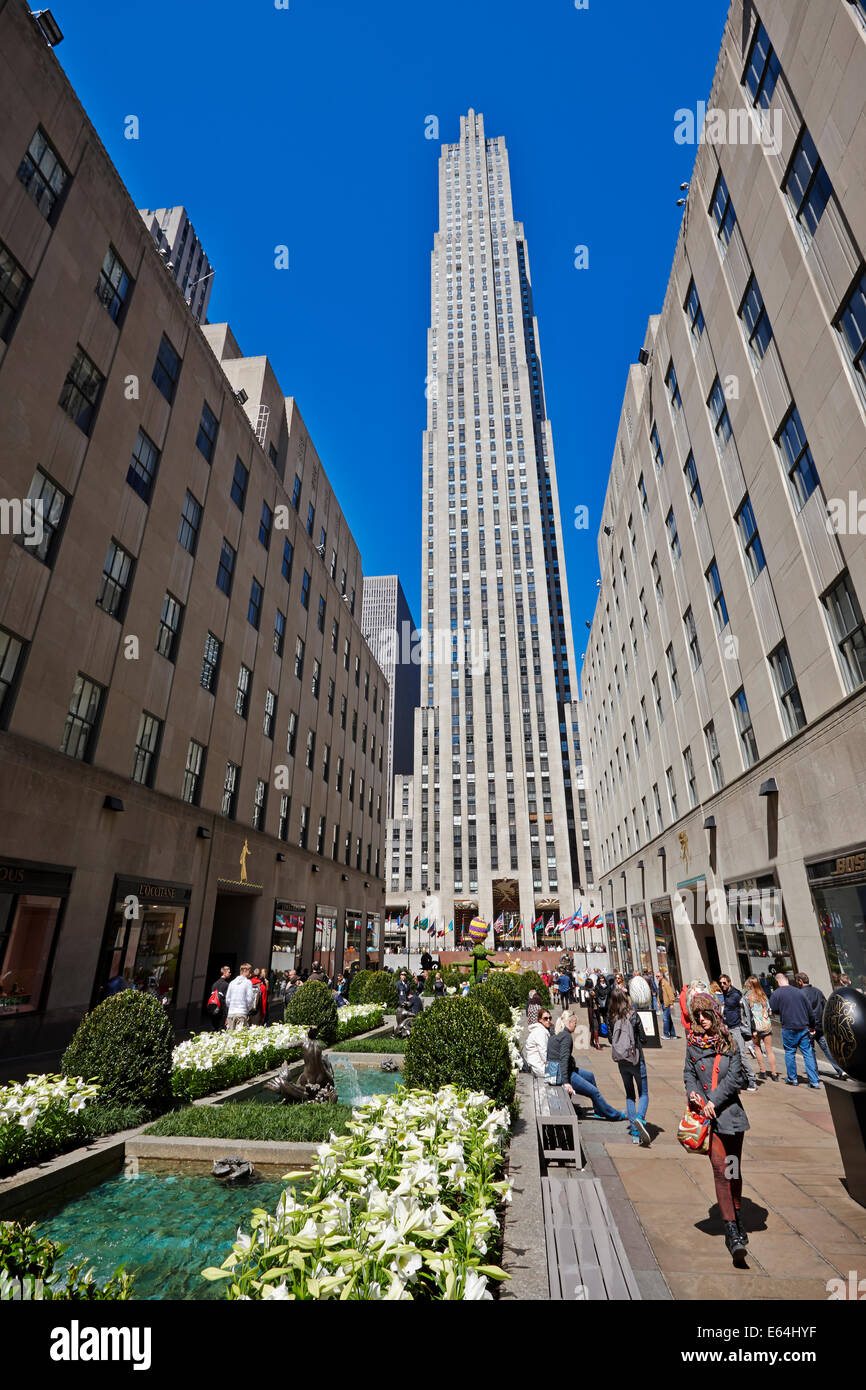 Rockefeller Center. New York, USA. Stock Photo