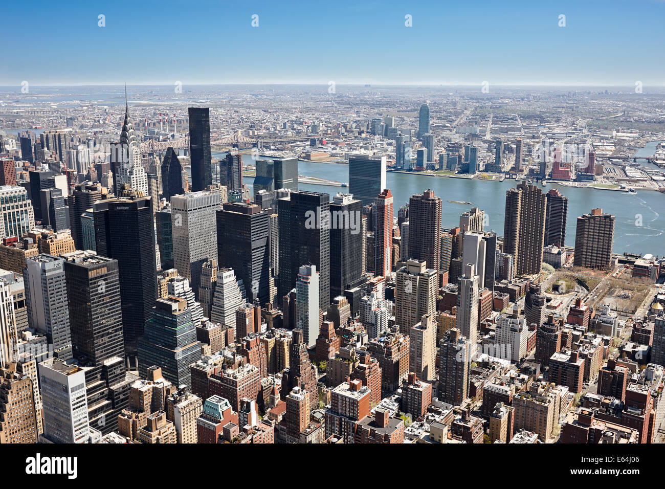 Elevated view of Manhattan. New York, USA. Stock Photo