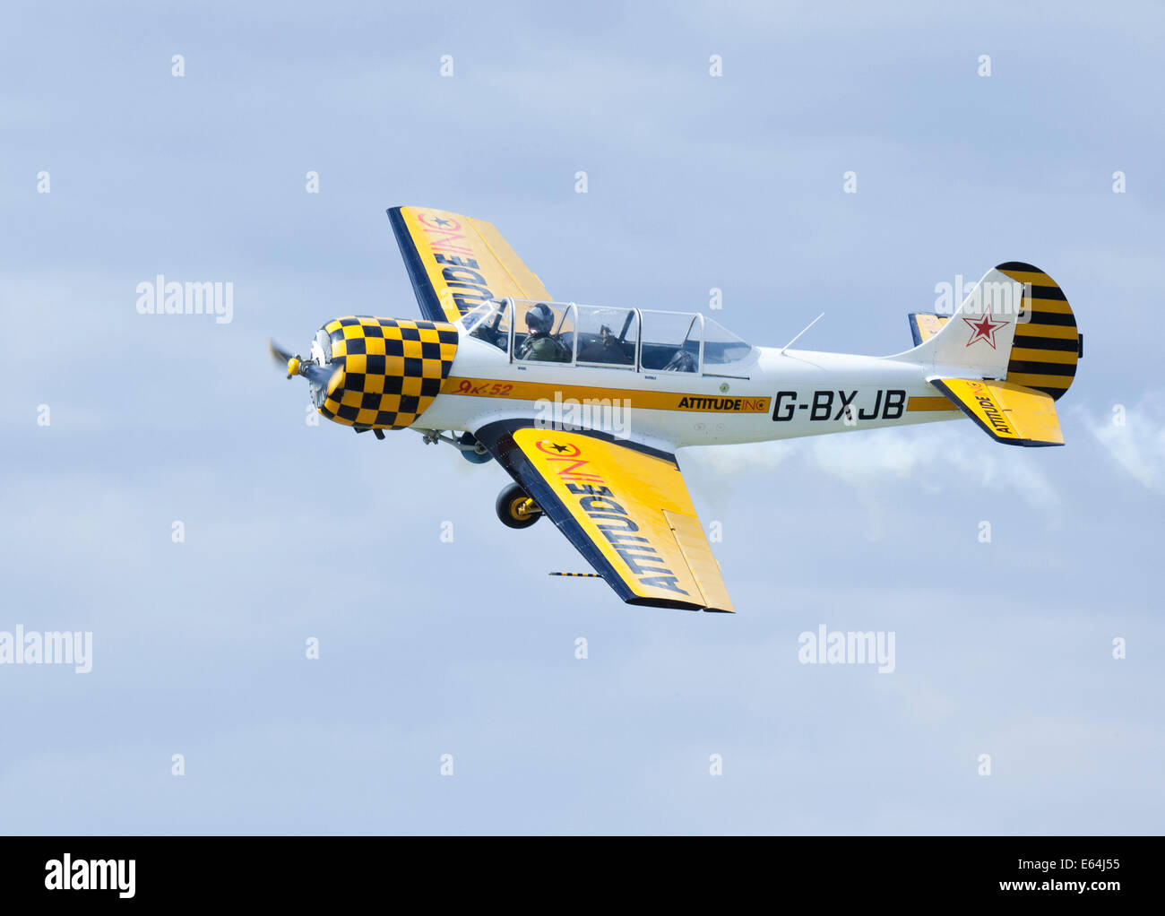 YAK 52 trainer training aircraft Stock Photo