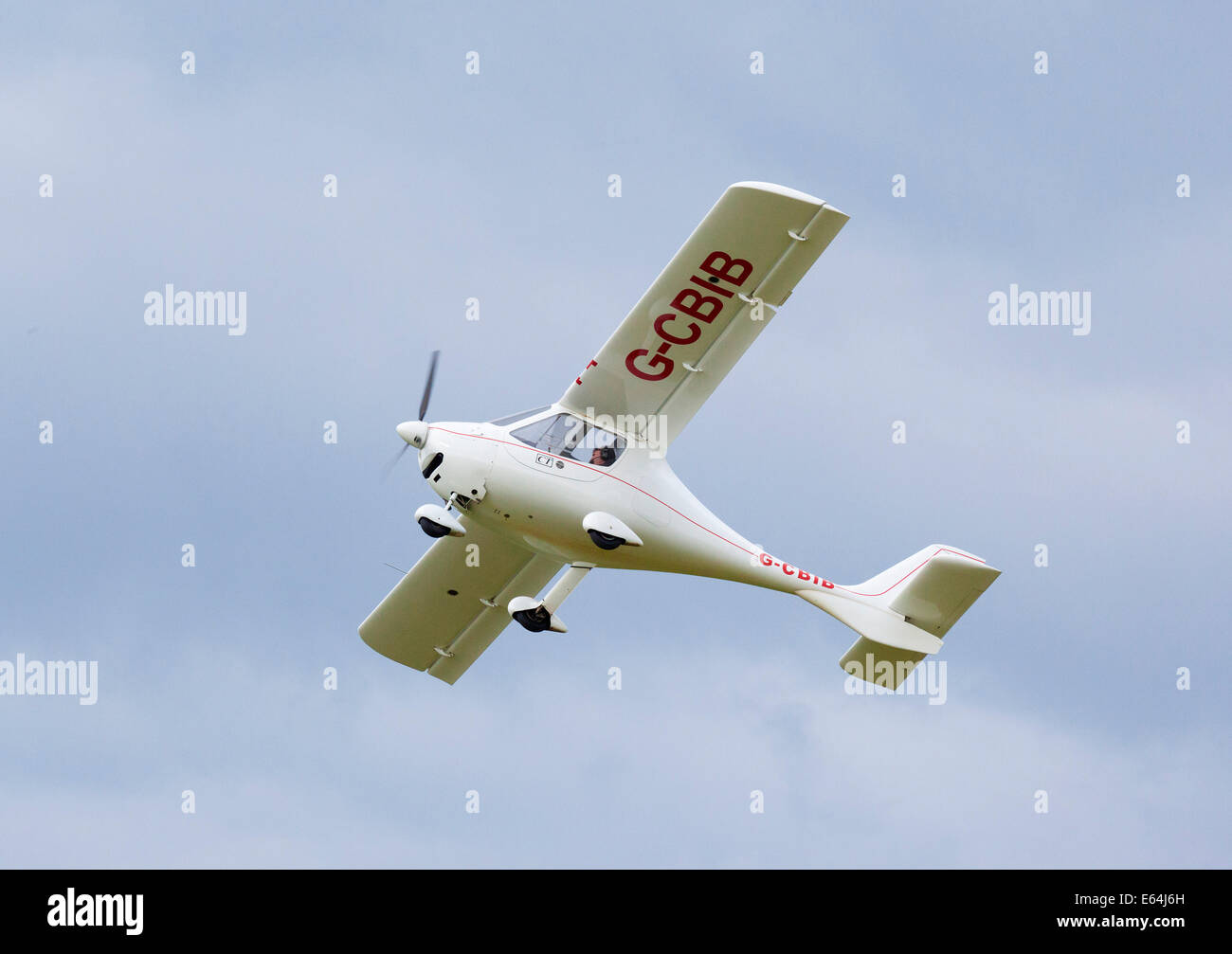 CYCLONE CT2 microlight light aircraft flying in the UK Stock Photo