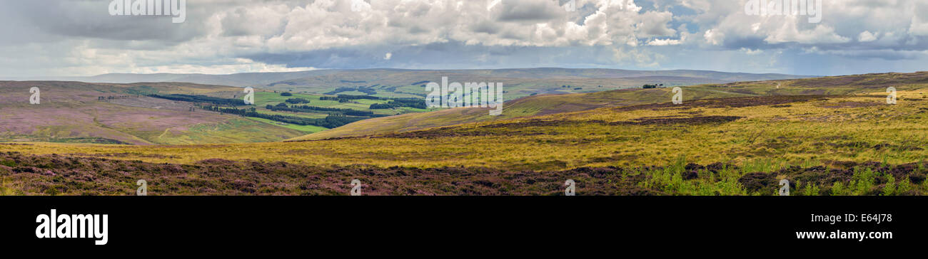 panoramic moorland Stock Photo