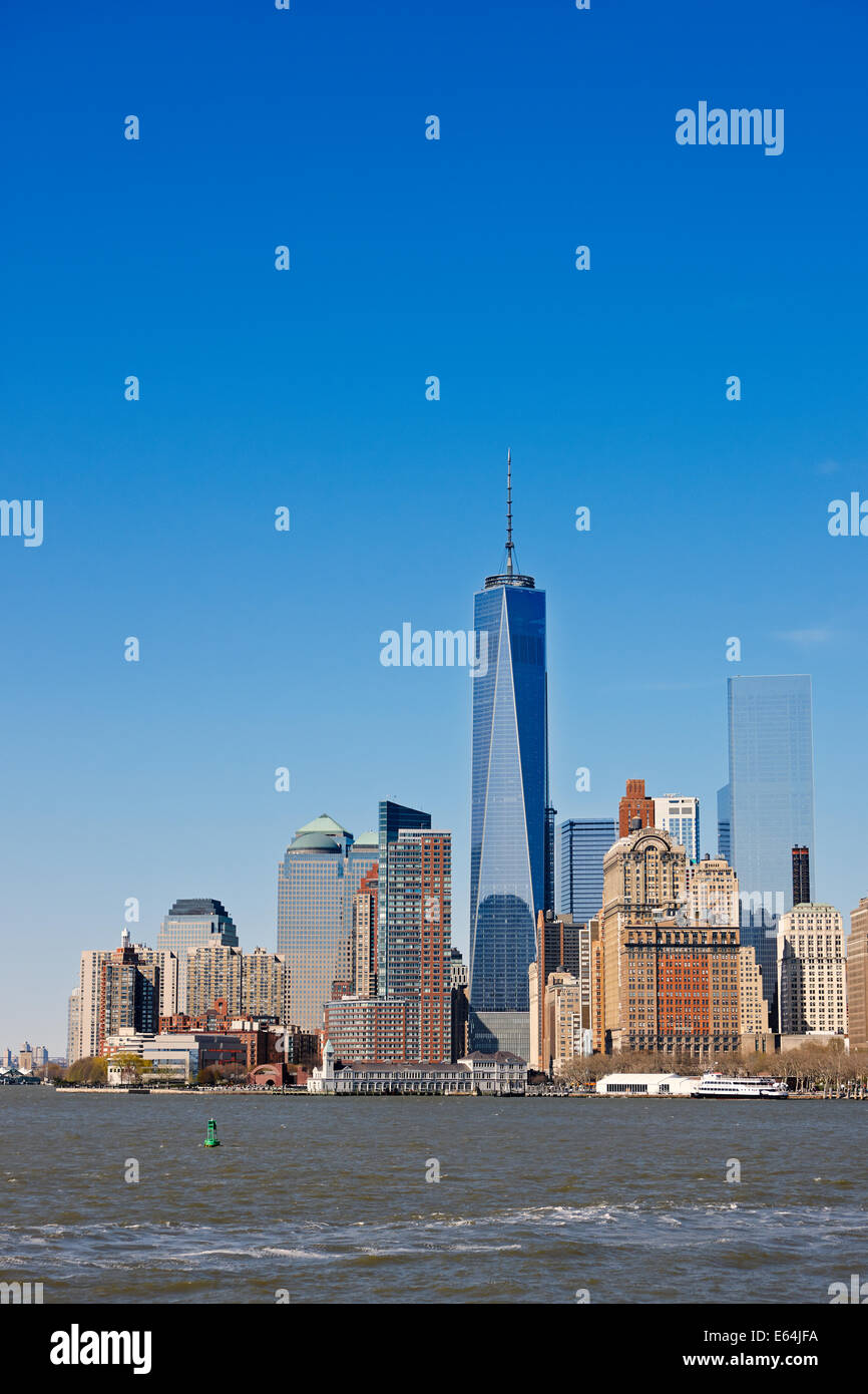 Lower Manhattan skyline. New York, USA. Stock Photo