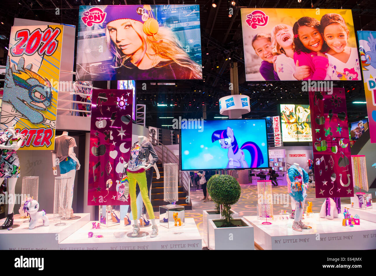LAS VEGAS - JUNE 17 : The Hasbro booth at the Licensing Expo in Las Vegas ,  Nevada on June 17 2014 Stock Photo - Alamy