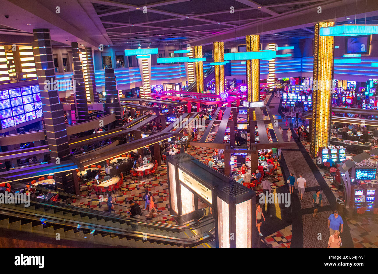 The interior of Hollywood hotel and Casino in Las Vegas Stock Photo Alamy