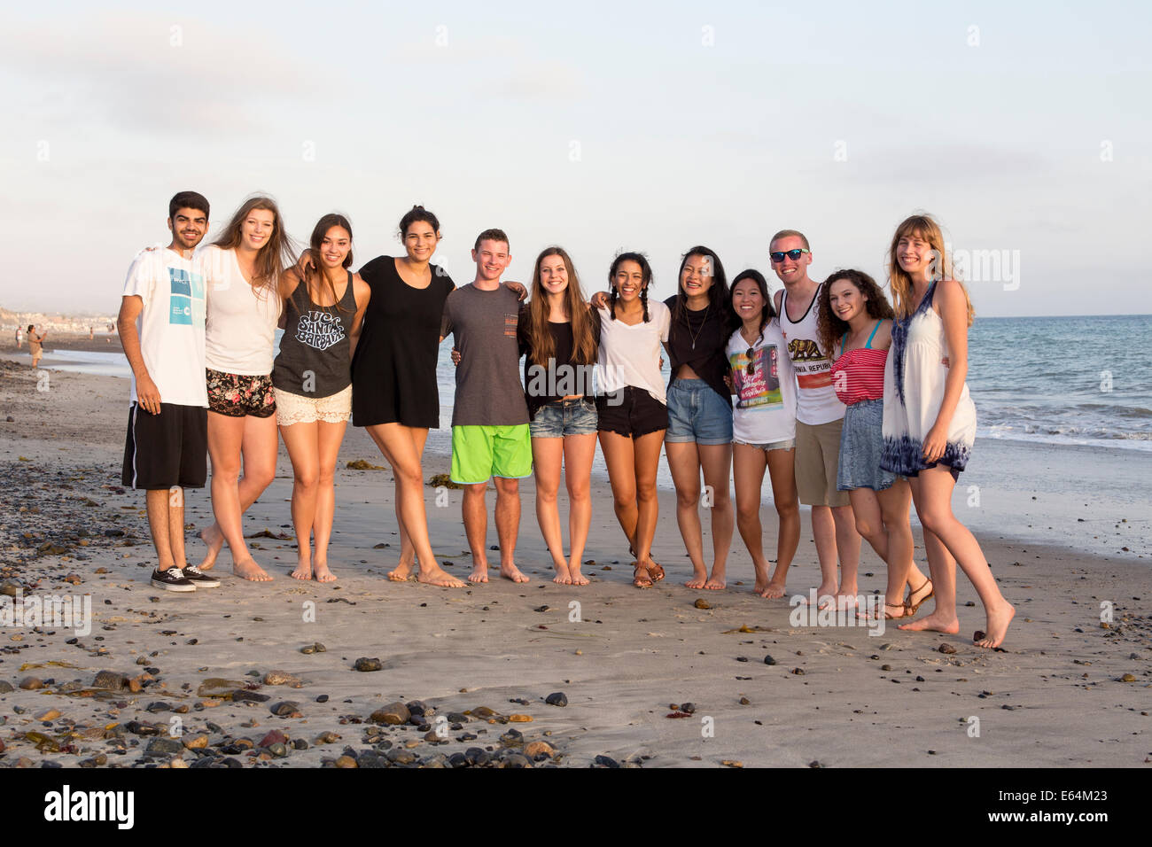 Young adults, teenagers, Capistrano Beach, aka Capo Beach, city of Dana Point, Orange County, California, United States Stock Photo