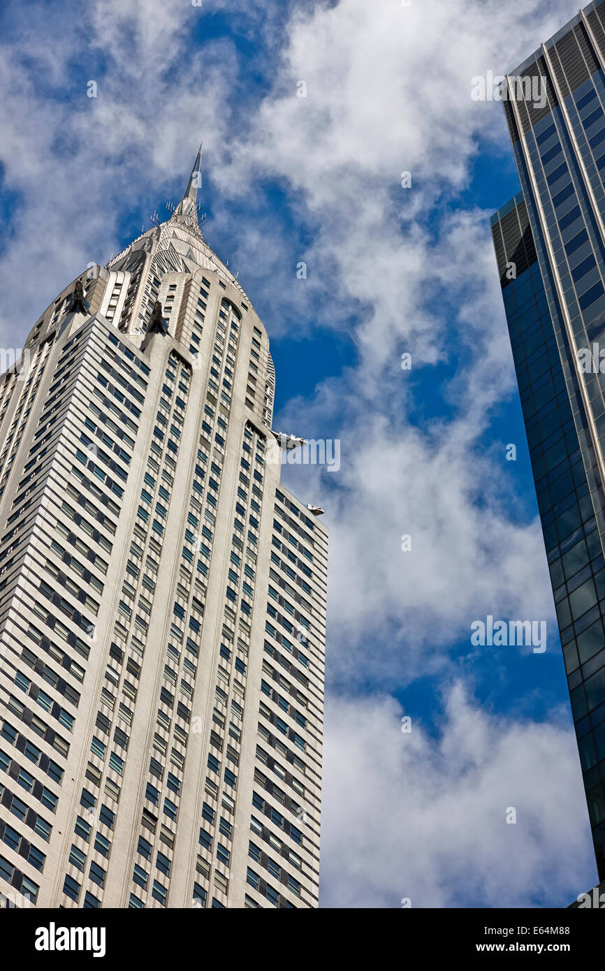 Top section of the Chrysler Building, New York, USA. Stock Photo