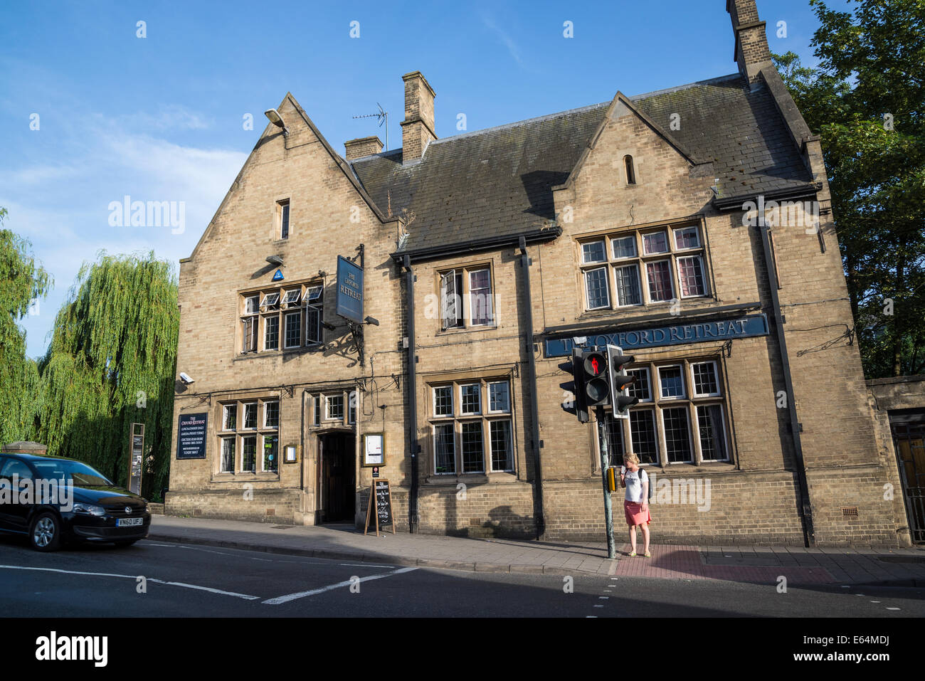Oxford Retreat traditional pub, Hythe Bridge Street, Oxford, England, UK Stock Photo