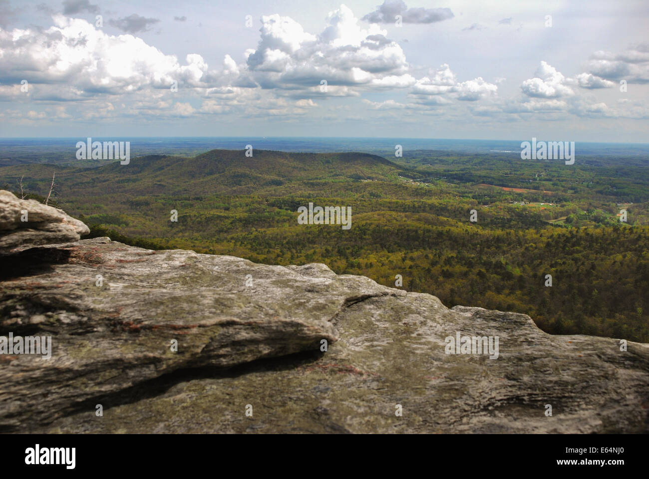 Pilot Ridge Overlook Pilot Mountain Lookout, Blue Ridge Mountains, North Carolina, Virginia ...