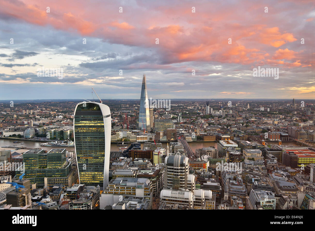 Aerial view london city hi-res stock photography and images - Alamy