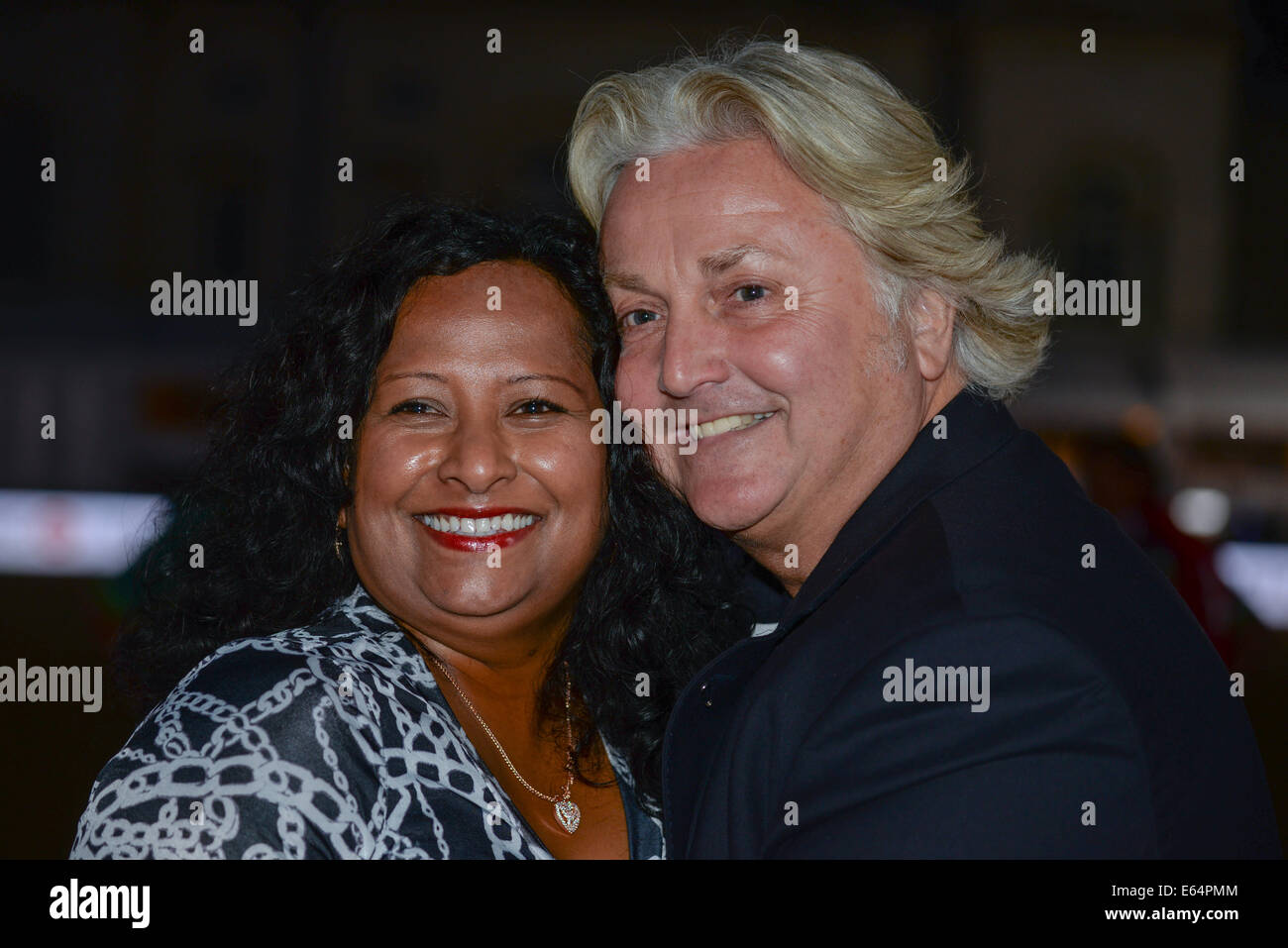 London,England, 14th 2014: David Emanuel presents the Trophy at the City Polo introduce International Arena Polo into the heart of London. Horse Guards Parade in London. Credit:  See Li/Alamy Live News Stock Photo