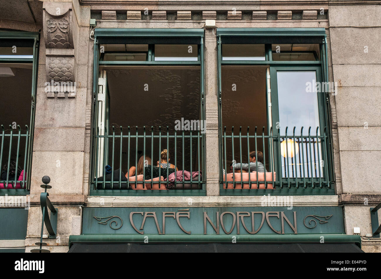 Cafe Norden in the old town of Copenhagen Stock Photo Alamy