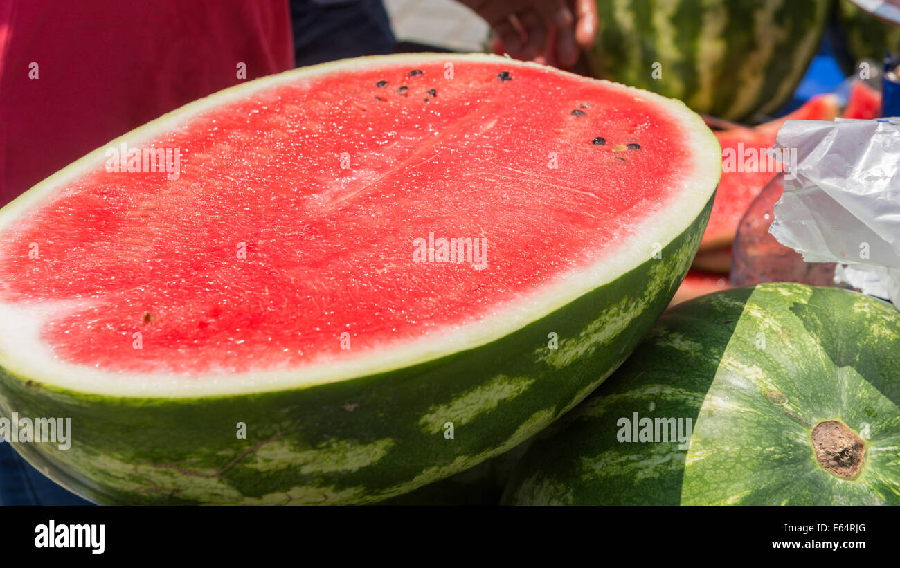 Guys Slicing Watermelon To Sell at Their Vendor at Galata District of  Istanbul Editorial Stock Photo - Image of knife, seller: 65970078