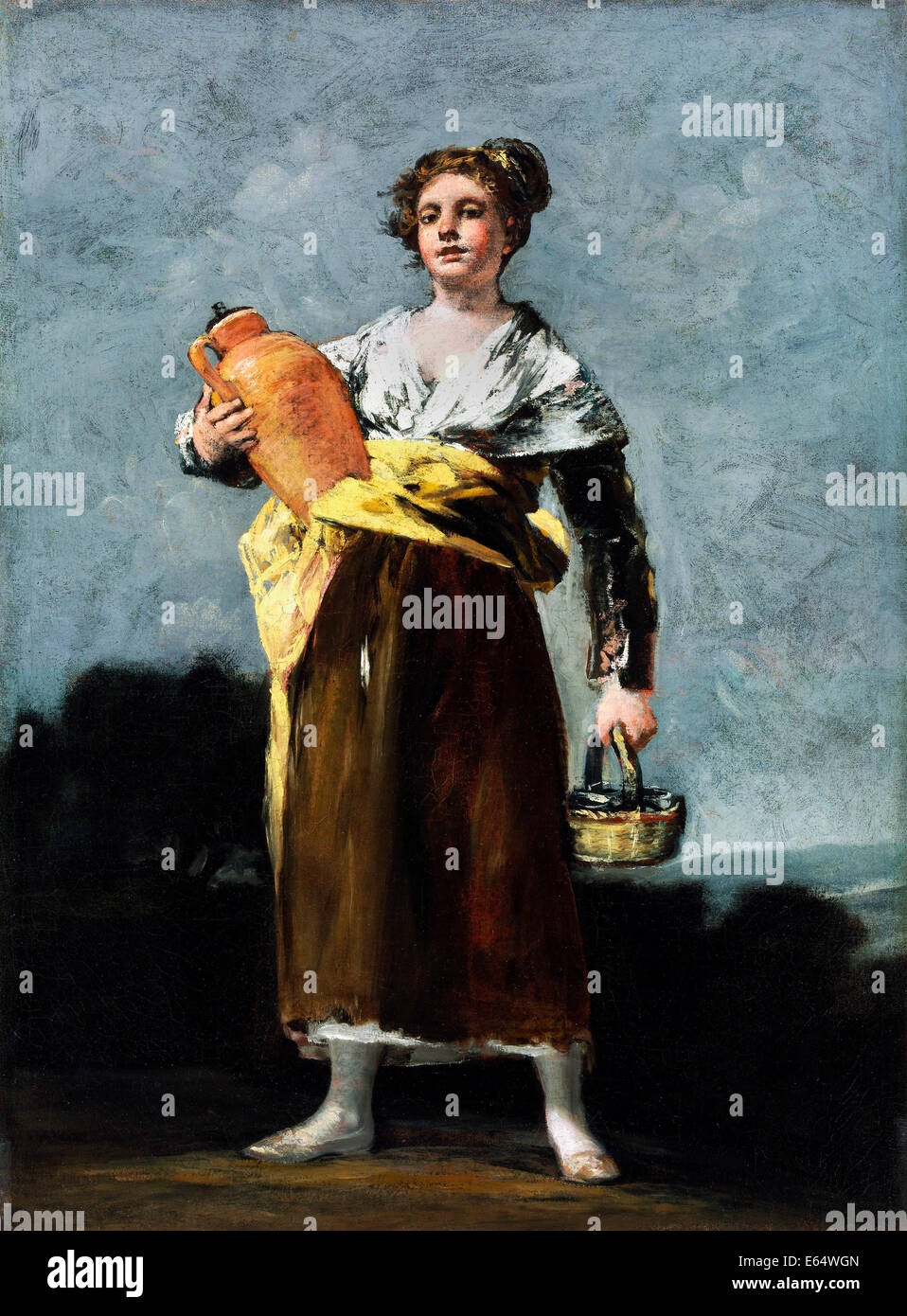 Francisco de Goya, The Water Carrier 1802-1812 Oil on canvas. Museum of Fine Arts, Budapest, Hungary. Stock Photo
