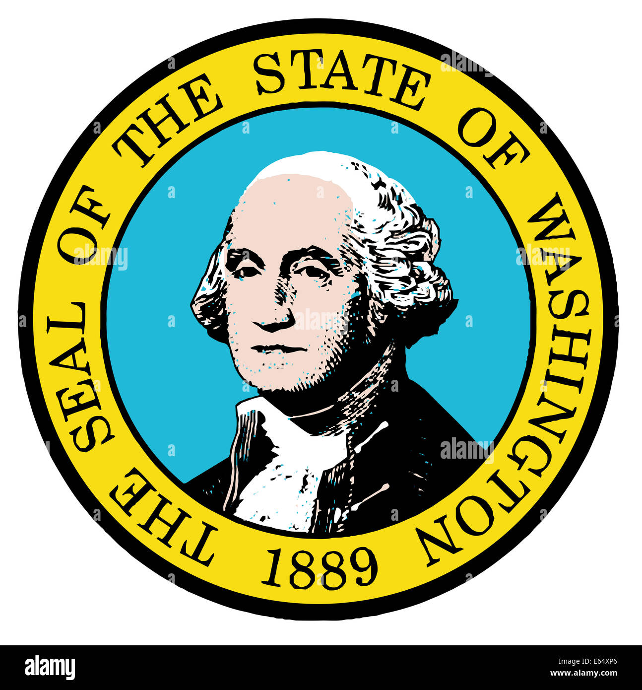 The seal of the state of washington hi-res stock photography and