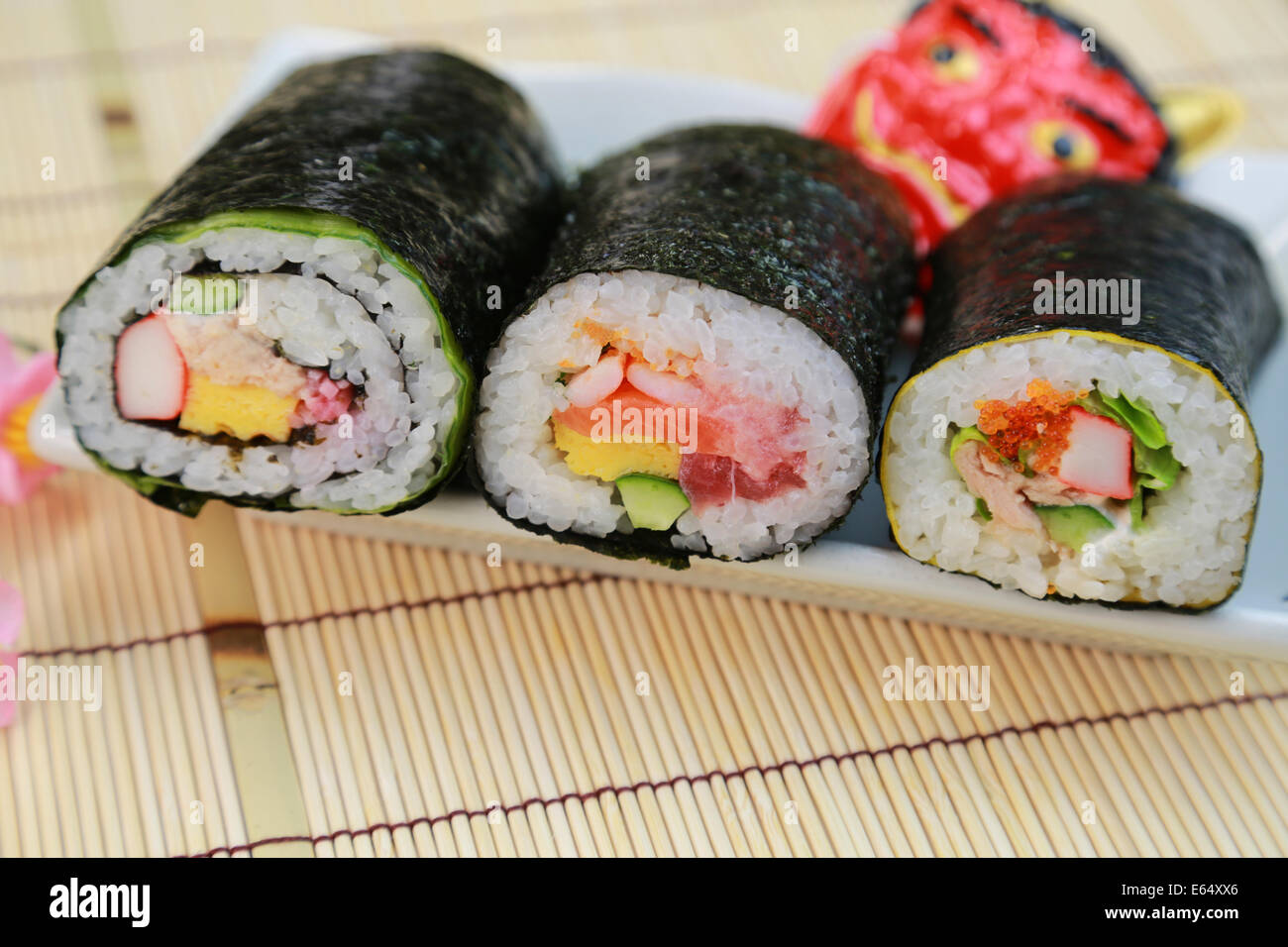 Ehomaki Sushi Roll Eaten During Setsubun Stock Photo Alamy