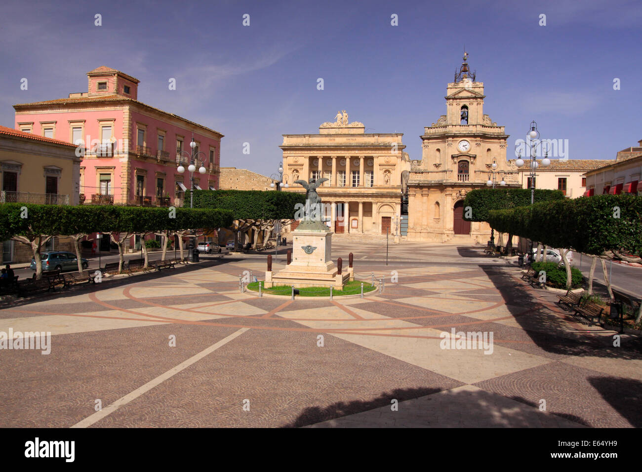 Town of Vittoria in southern Sicily, Italy Stock Photo