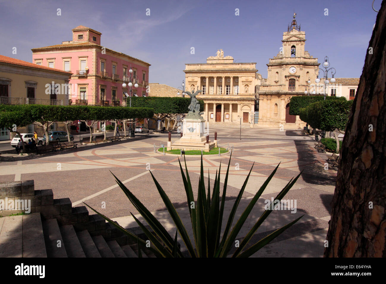Town of Vittoria in southern Sicily, Italy Stock Photo