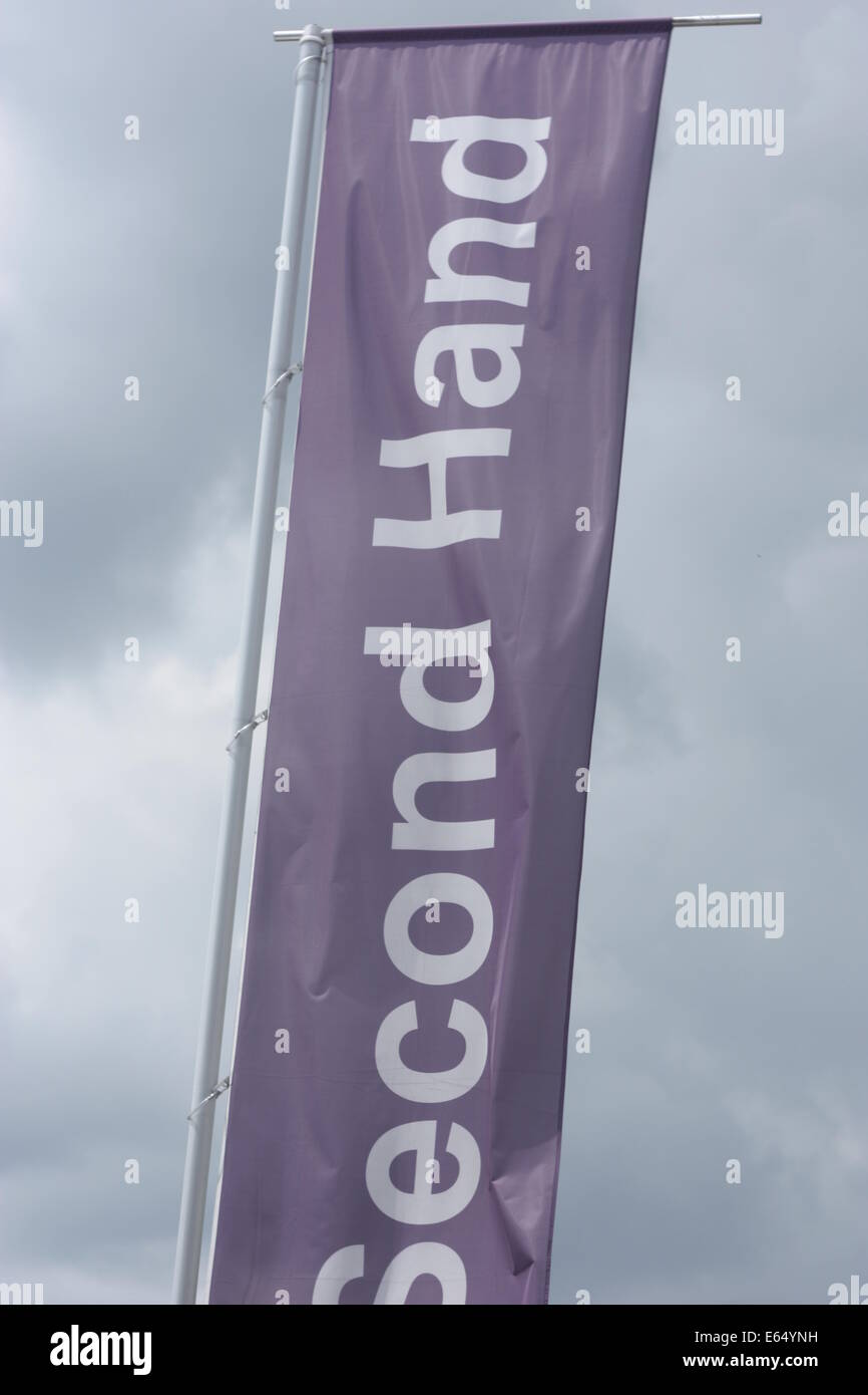 Second hand banner. Stock Photo