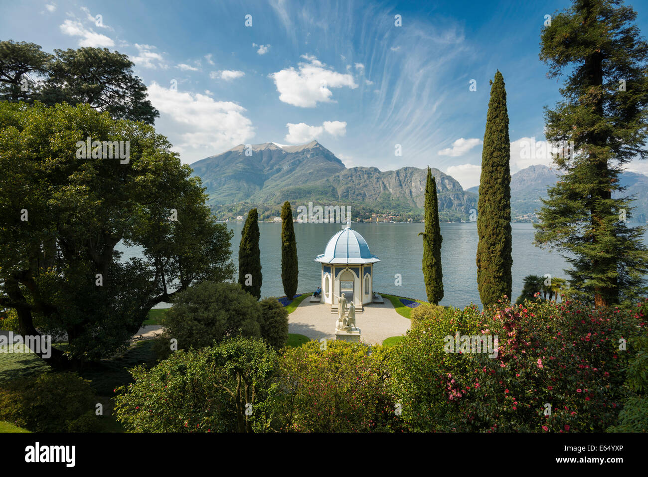 Park of Villa Melzi, Lake Como or Lago di Como, Bellagio, Como Province, Lombardy, Italy Stock Photo