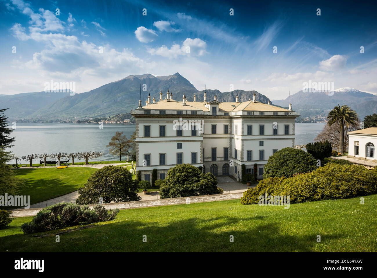 Villa Melzi, Lake Como or Lago di Como, Bellagio, Como Province, Lombardy, Italy Stock Photo
