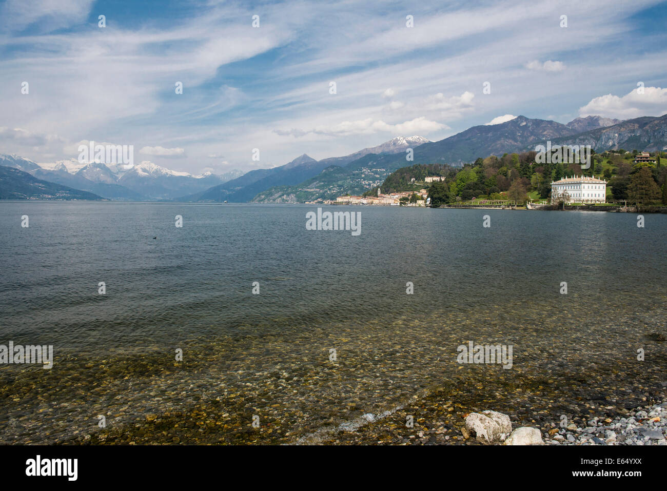 Lake Como or Lago di Como, Villa Melzi, Bellagio, Como Province, Lombardy, Italy Stock Photo