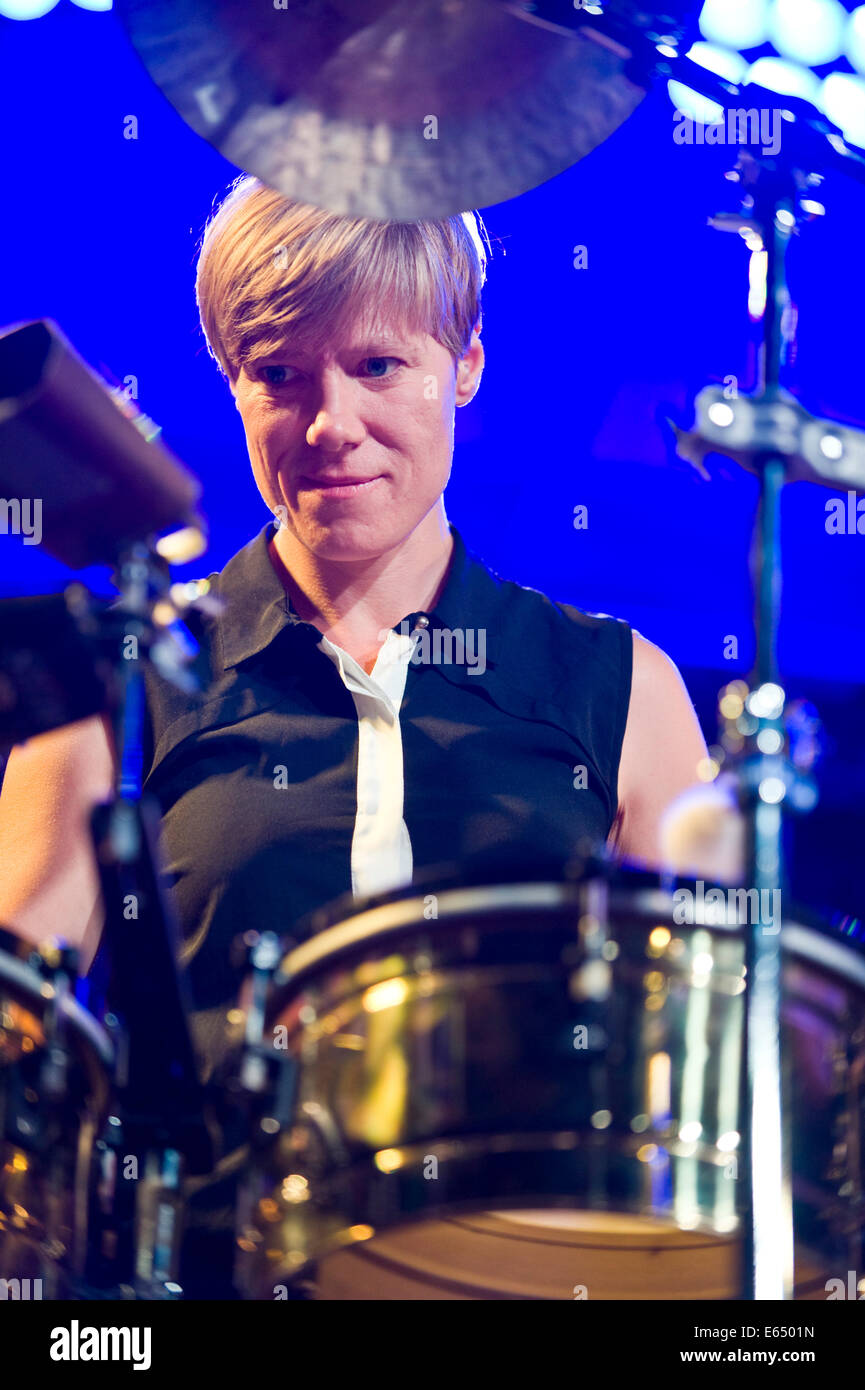 Live music female percussionist with Loose Tubes 21piece big band on