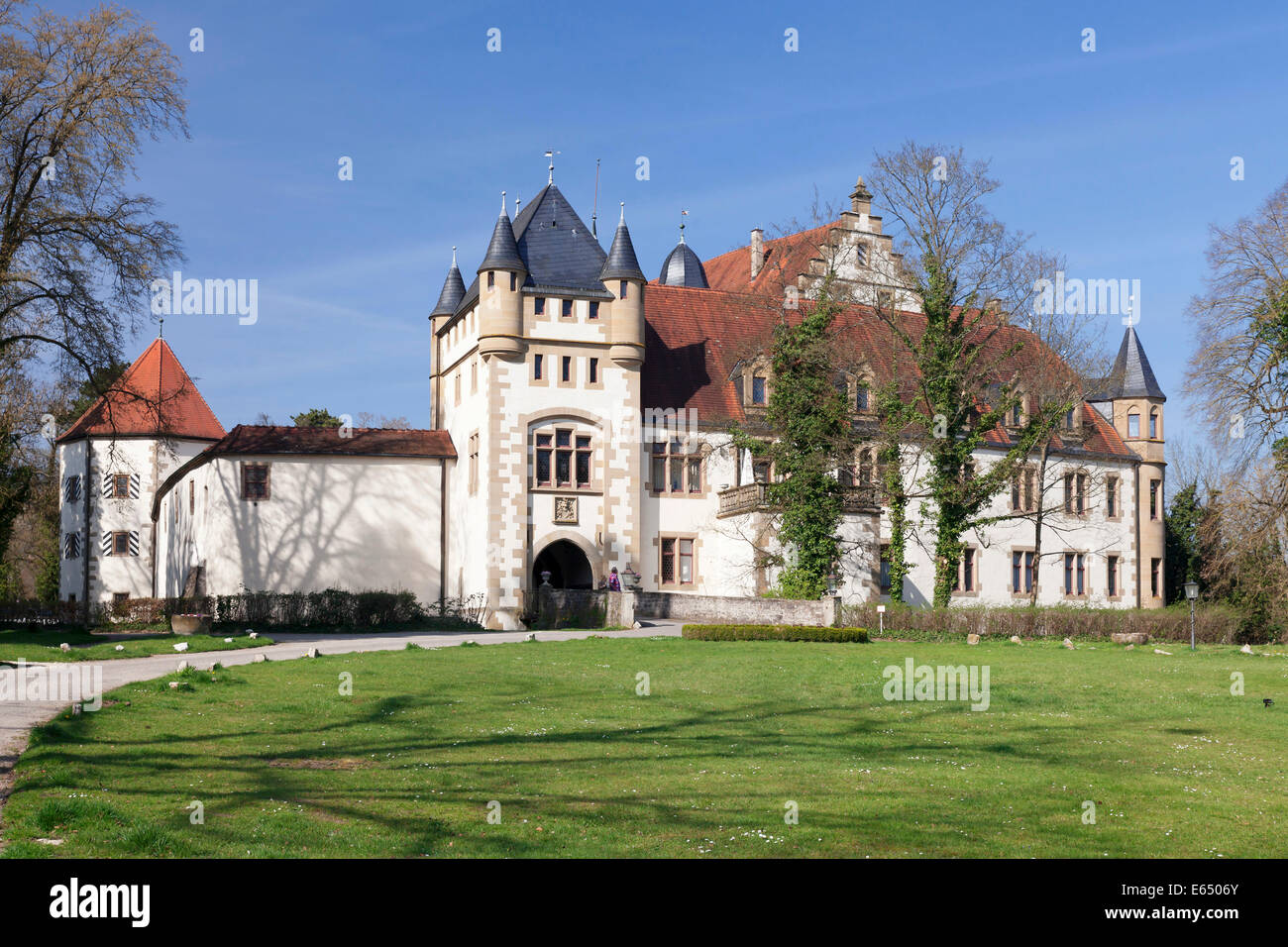 Götzenburg Castle, Jagsthausen, Hohenlohekreis district, Baden-Württemberg, Germany Stock Photo
