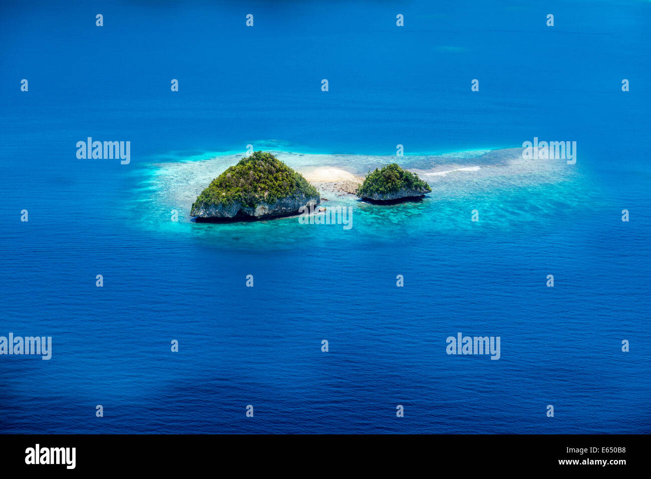 Islands in the island paradise of Palau, Micronesia Stock Photo