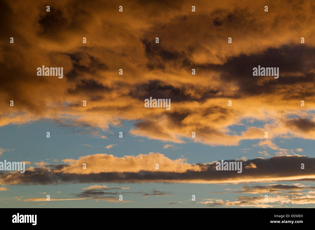 Stratocumulus Clouds At Sunset High Resolution Stock Photography and ...