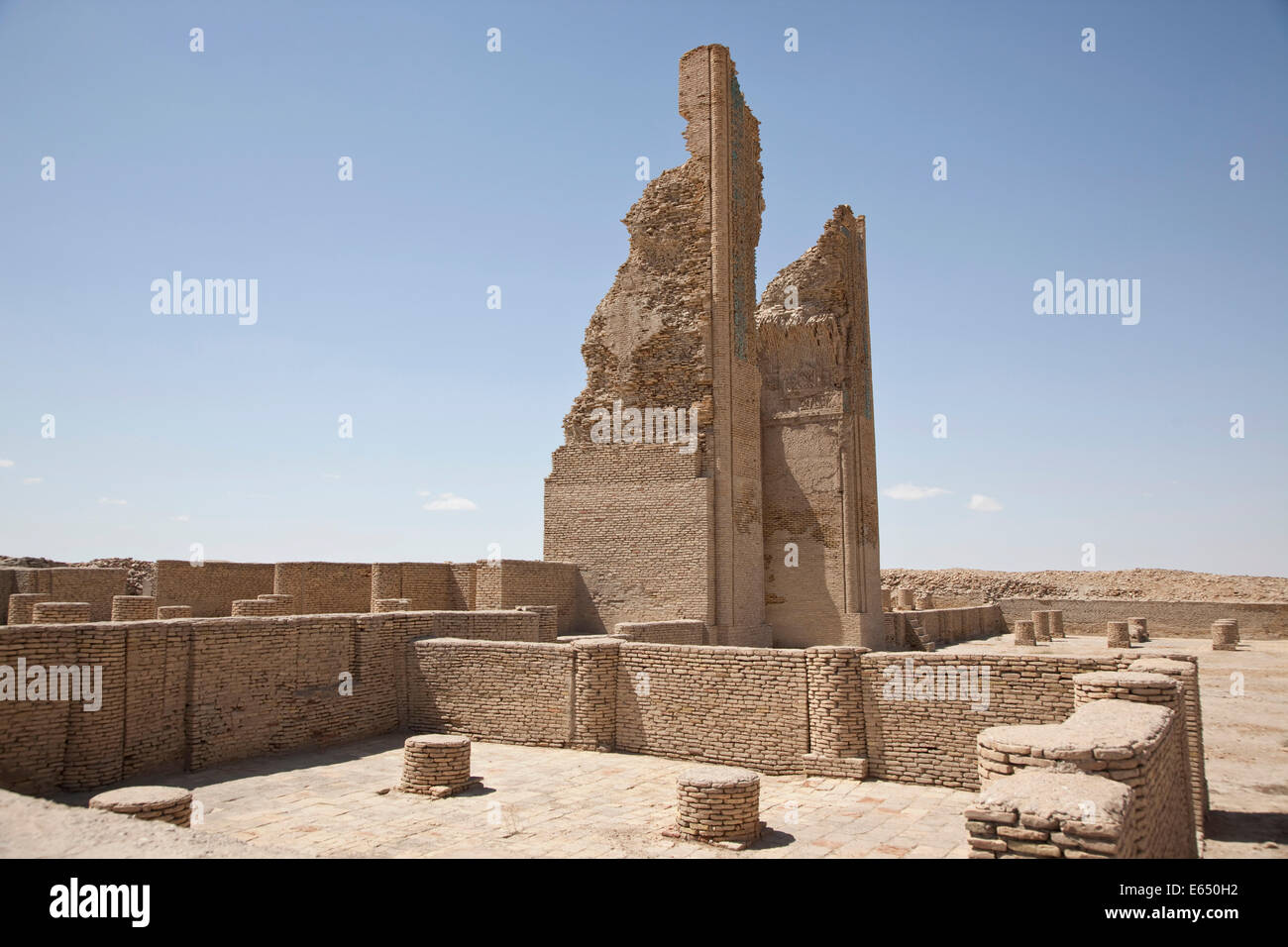 Ruins of Dehistan near Balkanabat, Silk Route, Balkan Province, Turkmenistan Stock Photo