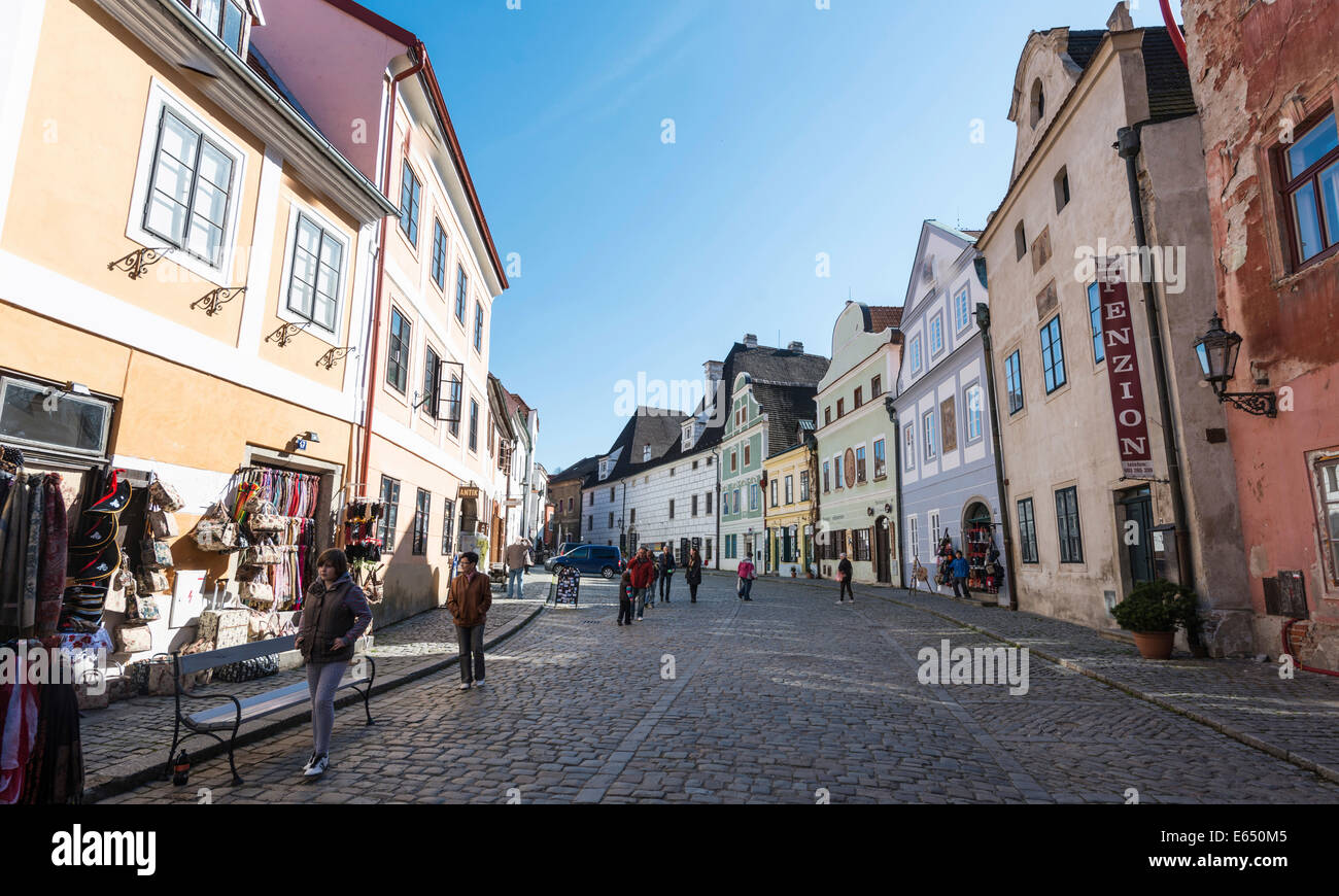 Historic centre, UNESCO World Heritage Site, Český Krumlov, South Bohemia, Czech Republic Stock Photo