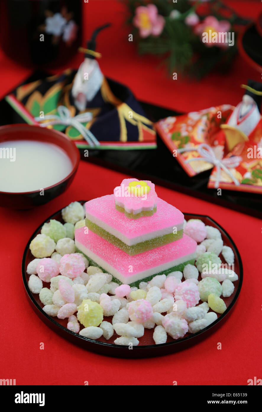 Japanese confectionery Stock Photo
