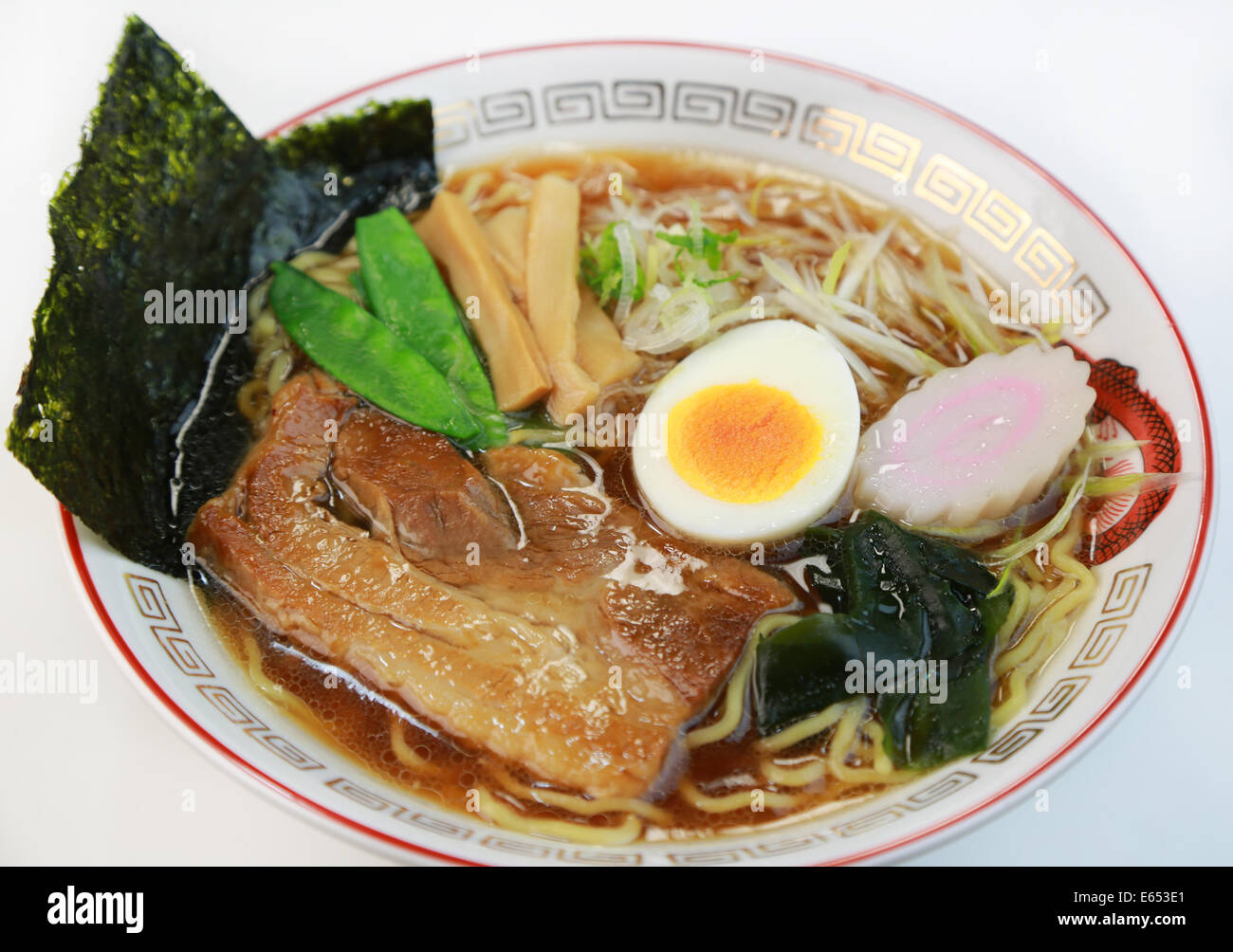 Soy sauce taste ramen Stock Photo Alamy