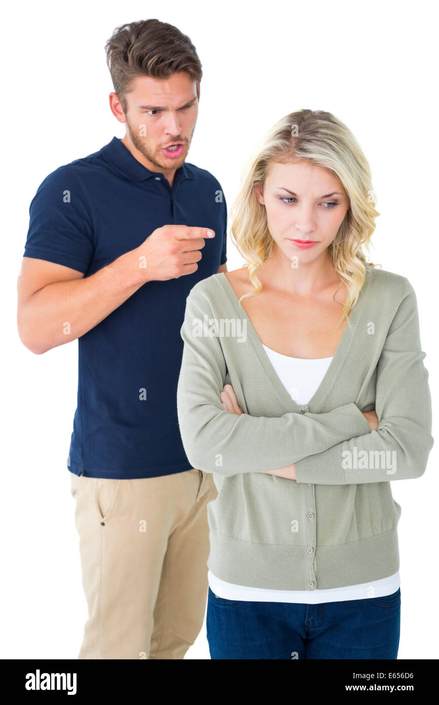 Young couple having an argument Stock Photo - Alamy