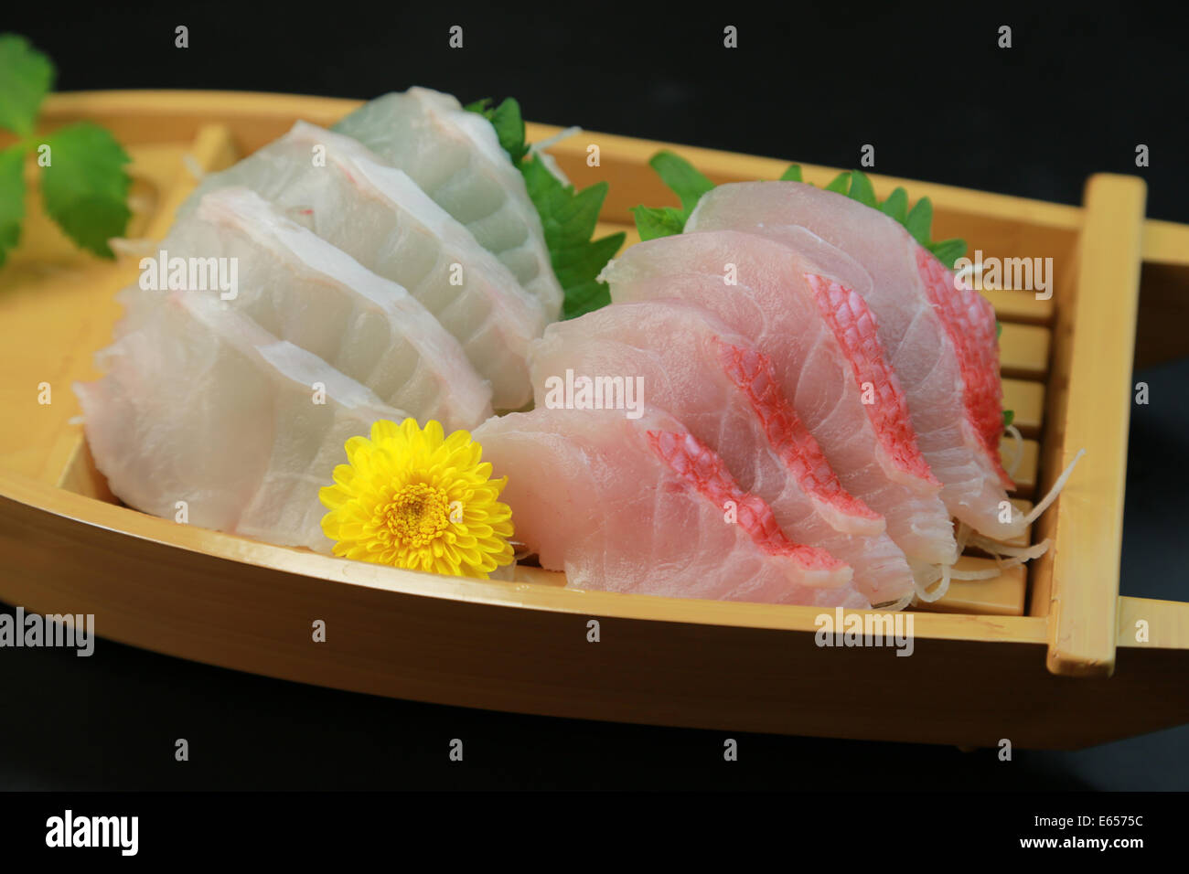 Assorted sashimi Stock Photo