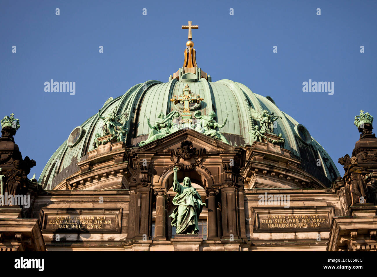 Dome of the Berlin Cathedral or Dom in Berlin, Germany, Europe Stock Photo