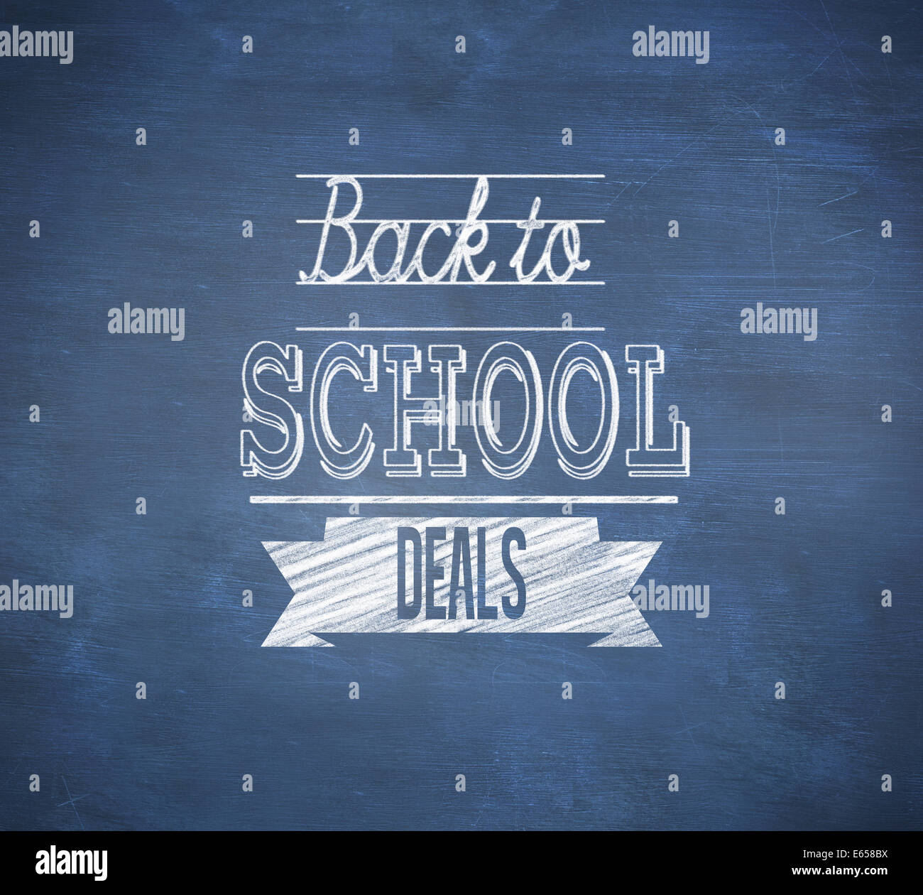 Composite image of back to school deals message Stock Photo