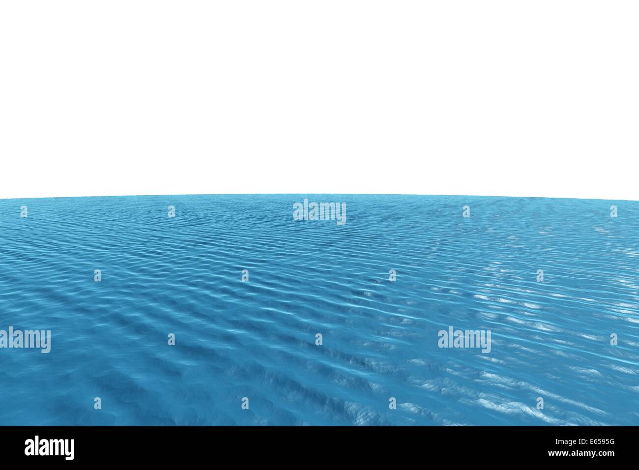 Digitally generated graphic Blue ocean Stock Photo