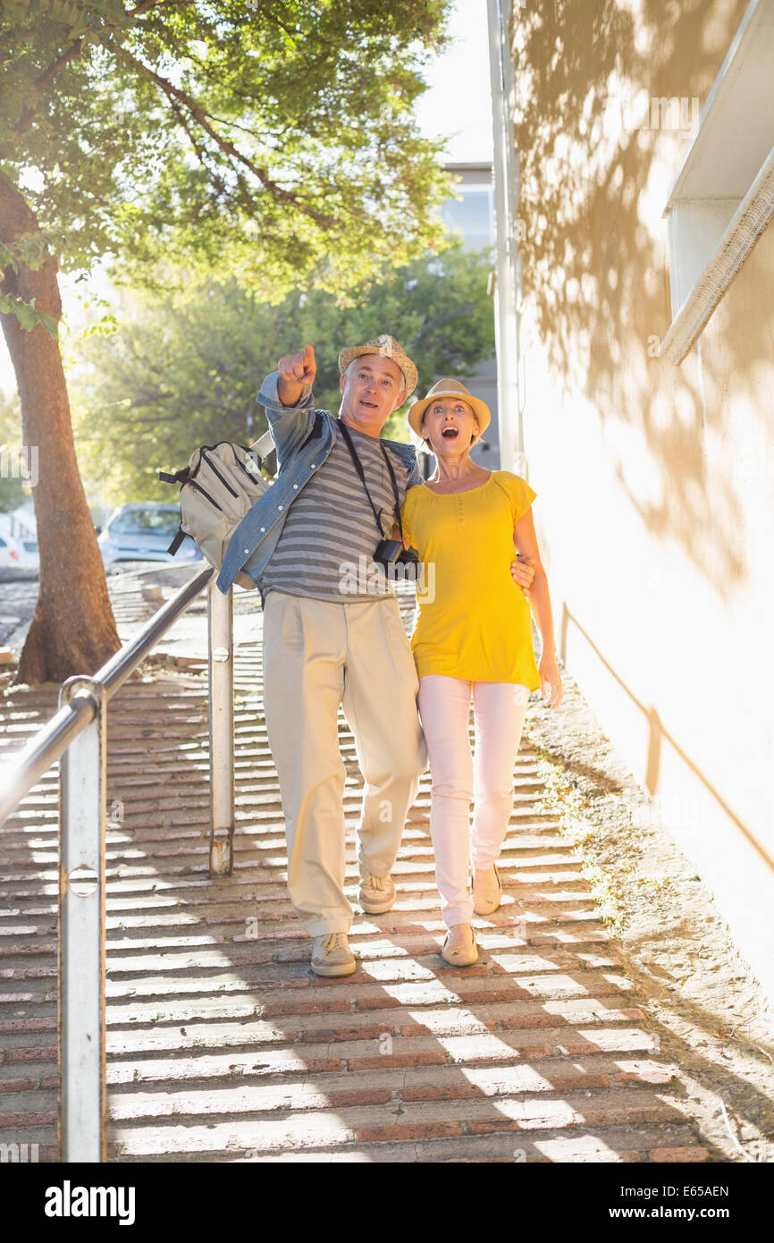 Mature tourist camera walking hi-res stock photography and images - Alamy