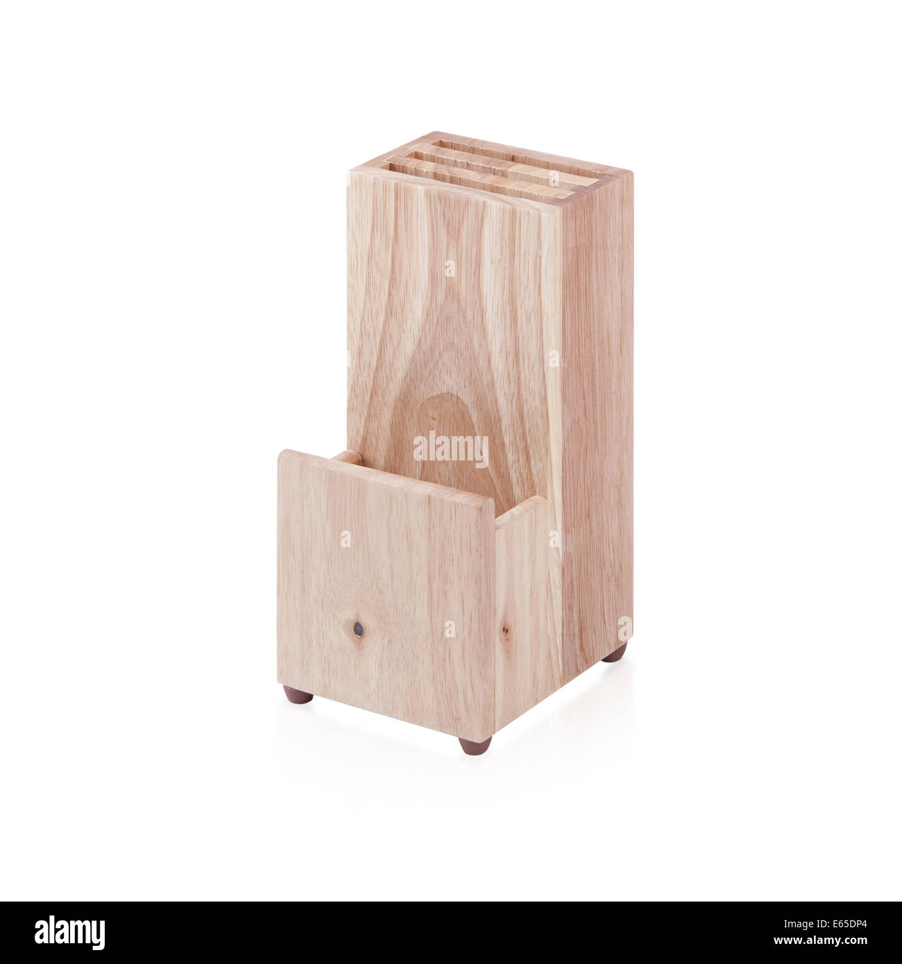 An empty wooden cutlery box isolated on white Stock Photo Alamy