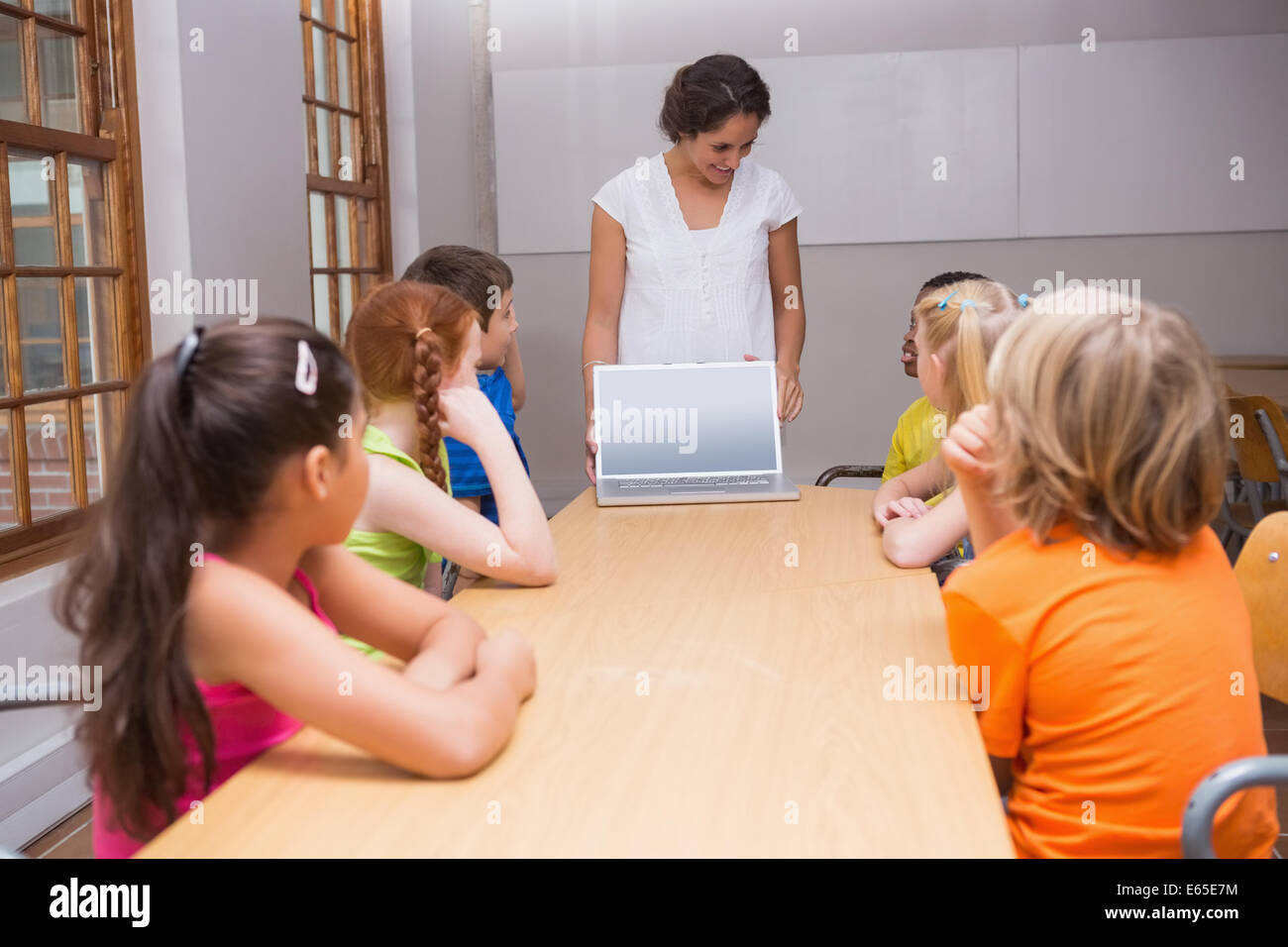 Pupils Notebook Pretty school child showing hi-res stock photography and images - Alamy